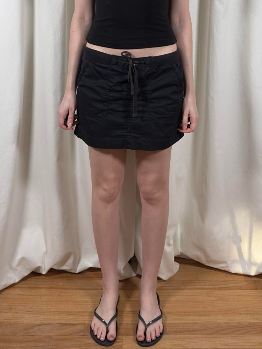 Black Mini Cargo Skirt - Picture 2 of 8